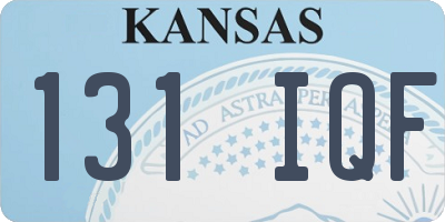KS license plate 131IQF