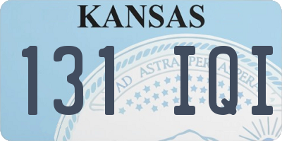 KS license plate 131IQI