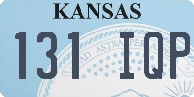 KS license plate 131IQP