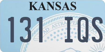 KS license plate 131IQS