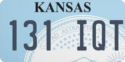 KS license plate 131IQT