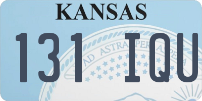 KS license plate 131IQU