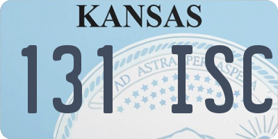 KS license plate 131ISC