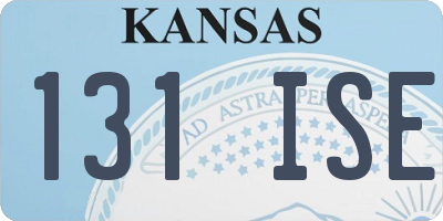 KS license plate 131ISE