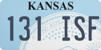KS license plate 131ISF