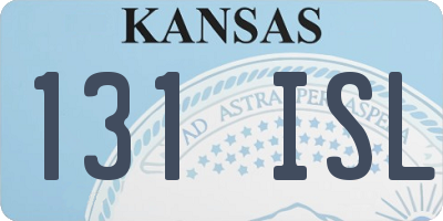 KS license plate 131ISL