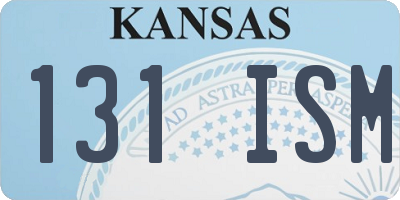 KS license plate 131ISM