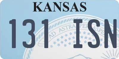 KS license plate 131ISN