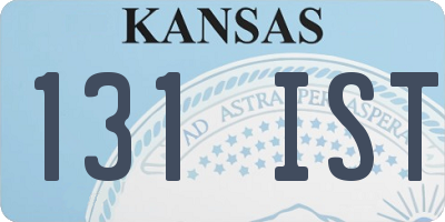 KS license plate 131IST