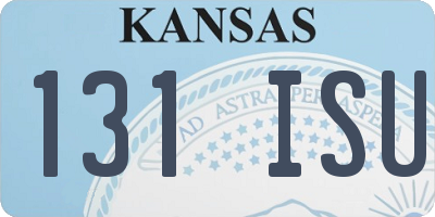 KS license plate 131ISU