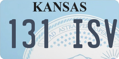 KS license plate 131ISV
