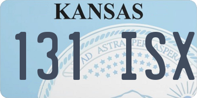 KS license plate 131ISX