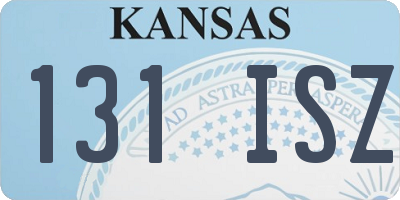 KS license plate 131ISZ
