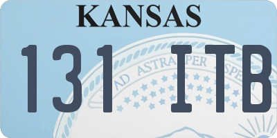 KS license plate 131ITB