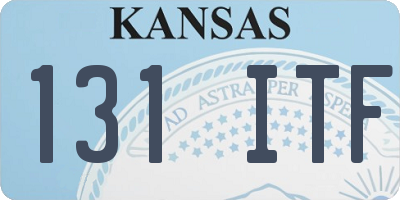 KS license plate 131ITF