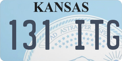 KS license plate 131ITG