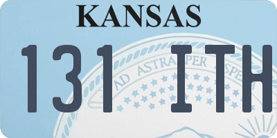 KS license plate 131ITH