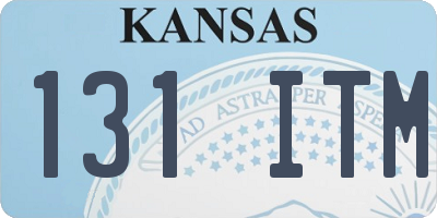 KS license plate 131ITM
