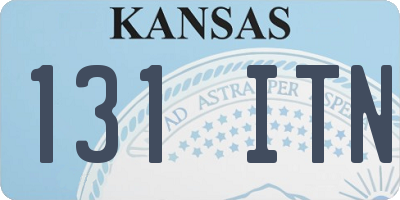 KS license plate 131ITN
