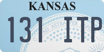 KS license plate 131ITP