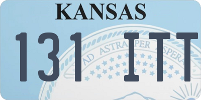 KS license plate 131ITT