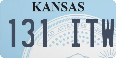 KS license plate 131ITW