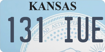 KS license plate 131IUE