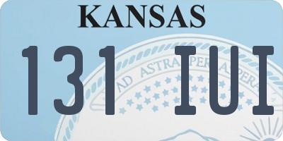KS license plate 131IUI