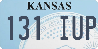 KS license plate 131IUP