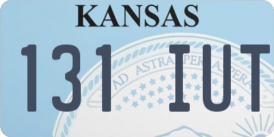 KS license plate 131IUT