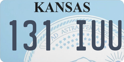 KS license plate 131IUU