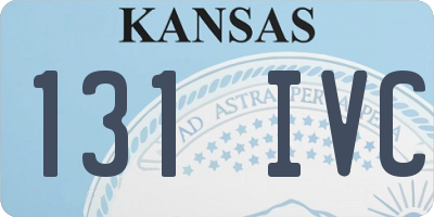 KS license plate 131IVC