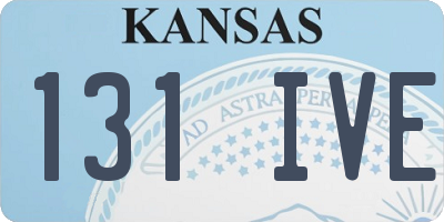 KS license plate 131IVE