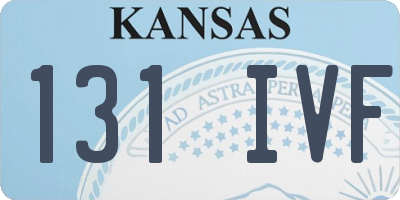 KS license plate 131IVF