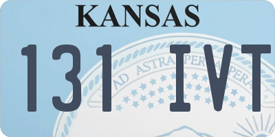 KS license plate 131IVT