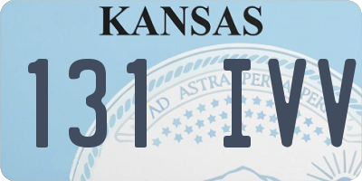 KS license plate 131IVV
