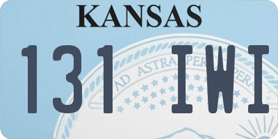 KS license plate 131IWI