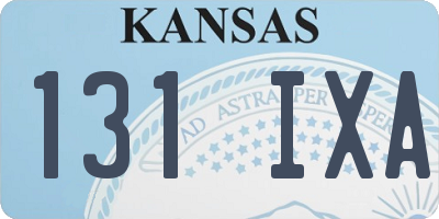 KS license plate 131IXA