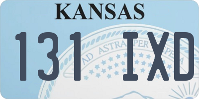 KS license plate 131IXD