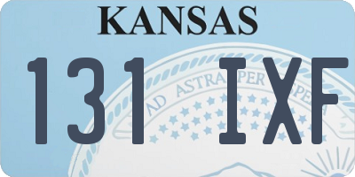 KS license plate 131IXF