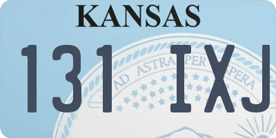 KS license plate 131IXJ