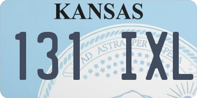 KS license plate 131IXL