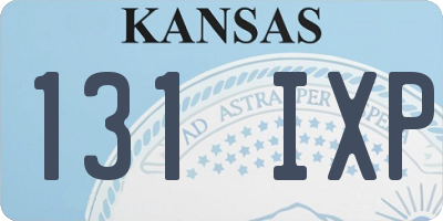KS license plate 131IXP