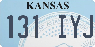 KS license plate 131IYJ