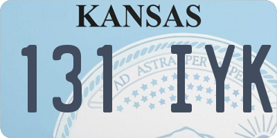 KS license plate 131IYK