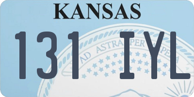 KS license plate 131IYL