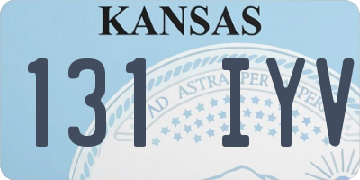 KS license plate 131IYV