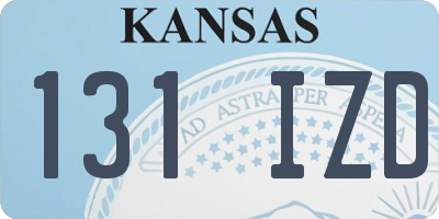 KS license plate 131IZD