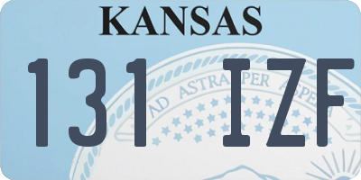 KS license plate 131IZF