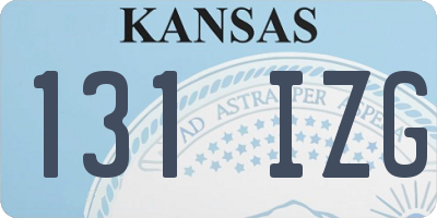 KS license plate 131IZG